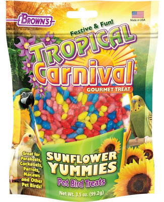 F.M. Brown's Tropical Carnival Sunflower Yummies Treat 3.5 oz