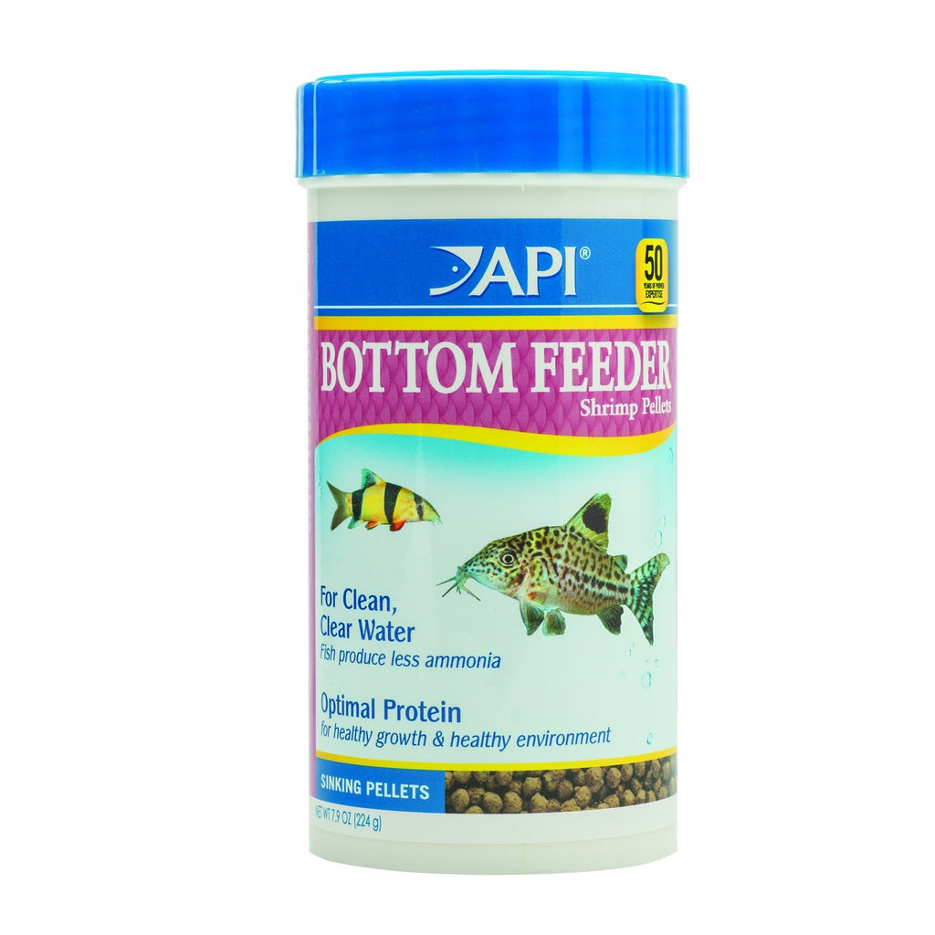 API BOTTOM FEEDER SHRIMP PELLETS Fish Food 7.9 oz.