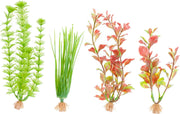 Marineland Tall Plastic Plant Assortment C1 4pk