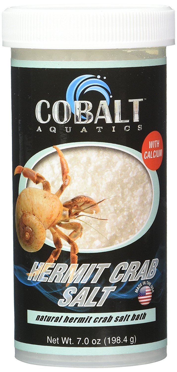 Cobalt Hermit Crab Salts Freshwater Bath 7oz