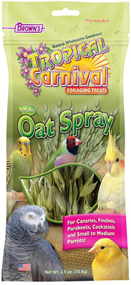 F.M. Brown's Tropical Carnival Natural Oat Spray For Pet Birds 2.5 oz