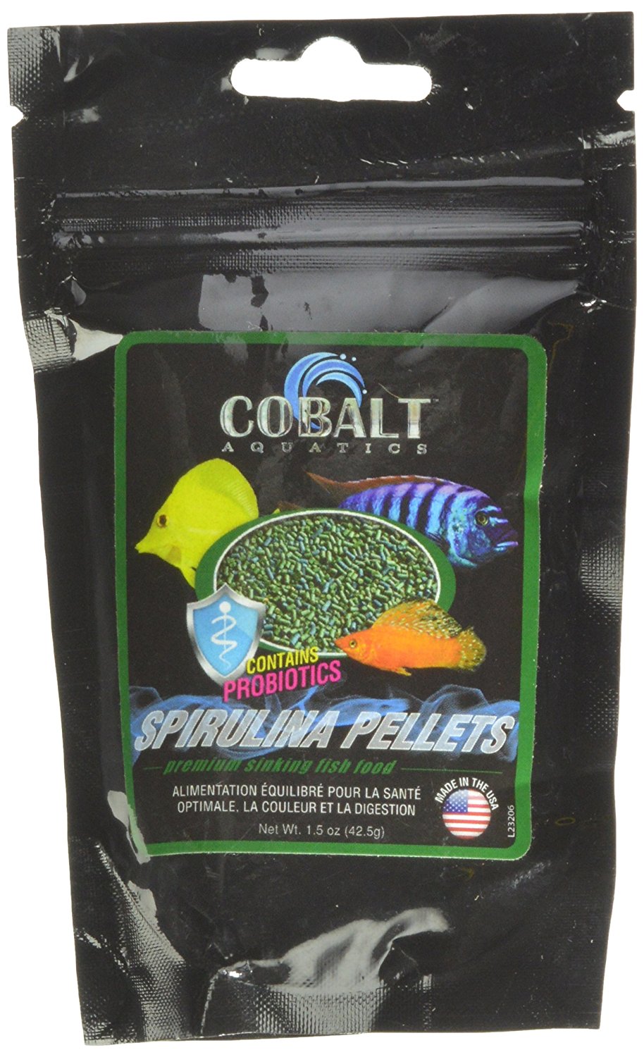 Cobalt Spirulina Pellets - Small - 1.5 oz.