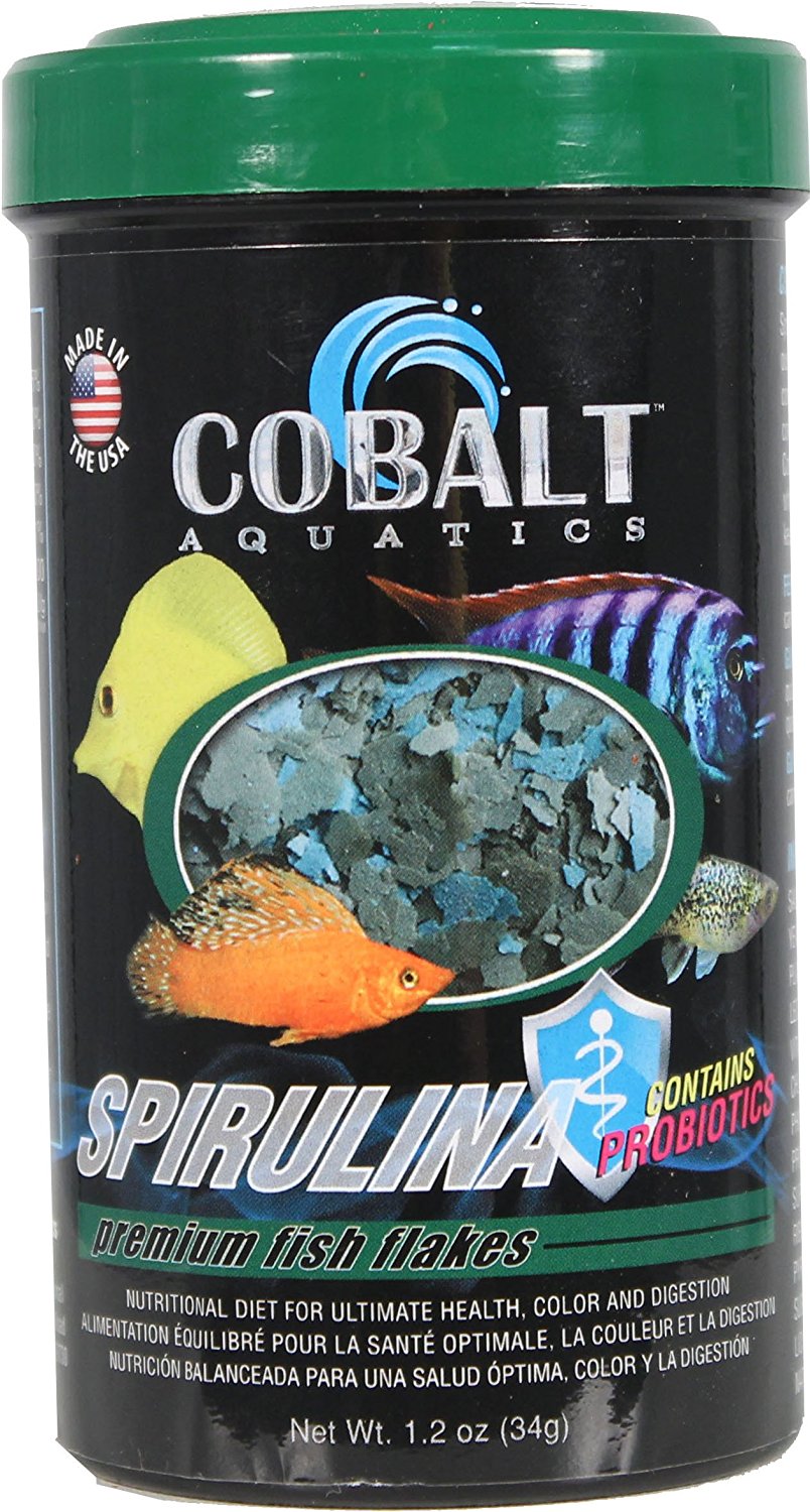 Cobalt Spirulina Fish Flake 1.2 oz