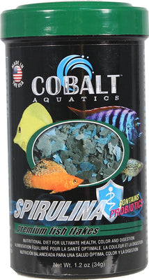 Cobalt Spirulina Premium Fish Flake 5 oz