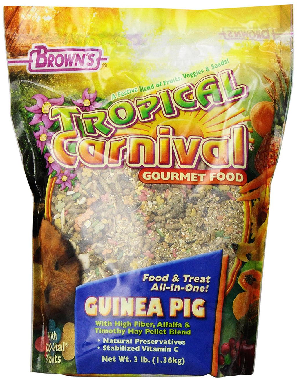 F.M. Brown's Tropical Carnival Guinea Pig Food 3 lb