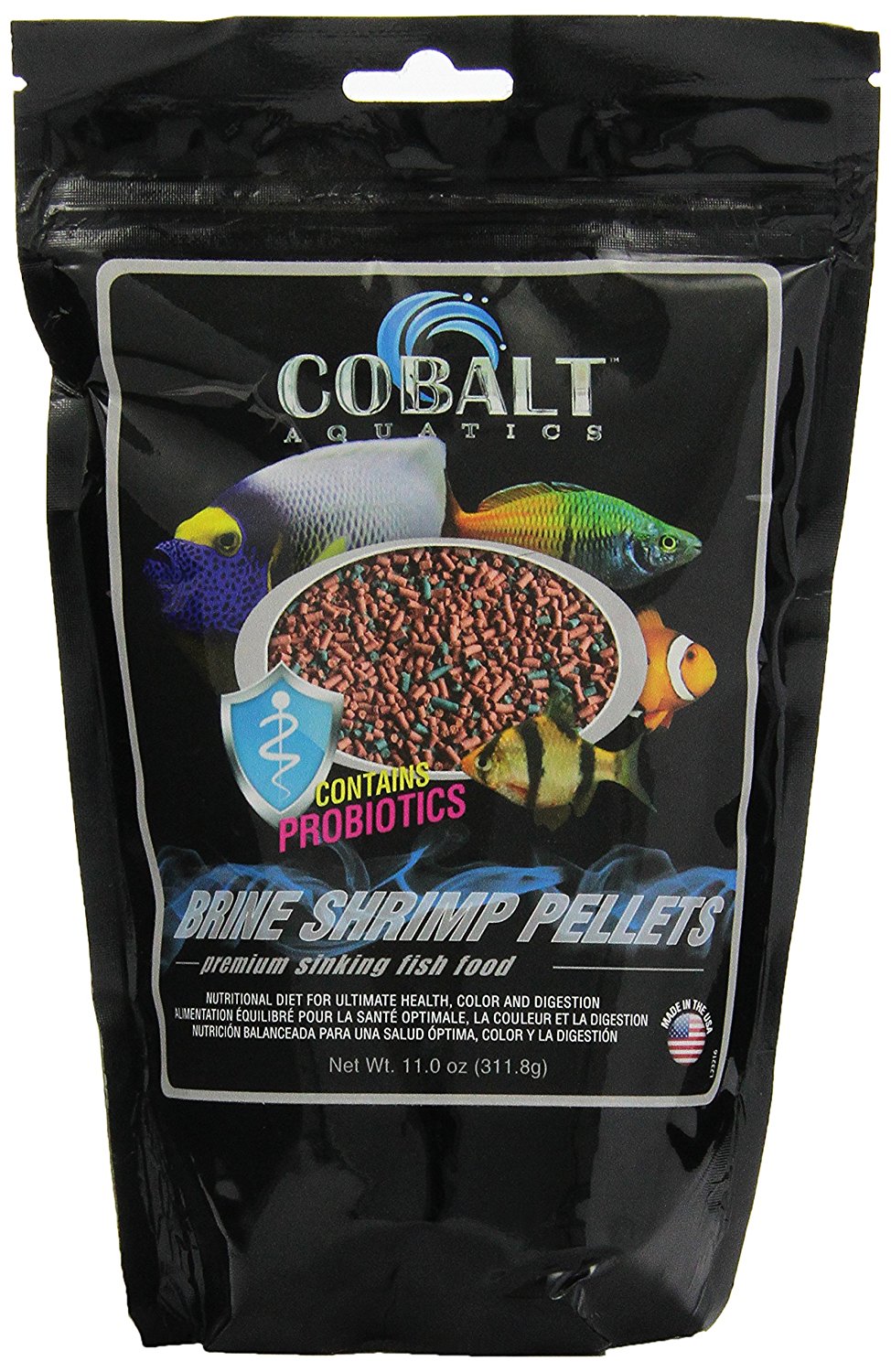 Cobalt Brine Shrimp Pellets - Small - 11 oz.