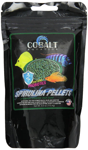 Cobalt Spirulina Pellets - Small - 4 oz.