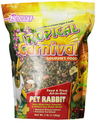 F.M. Brown’s Tropical Carnival Rabbit Food 3 lb