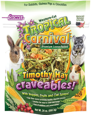 F.M Brown's Tropical Carnival® Natural Timothy Hay Craveables! 24 oz