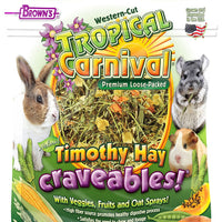 F.M. Brown's Tropical Carnival Natural Timothy Hay Craveables! 48 oz