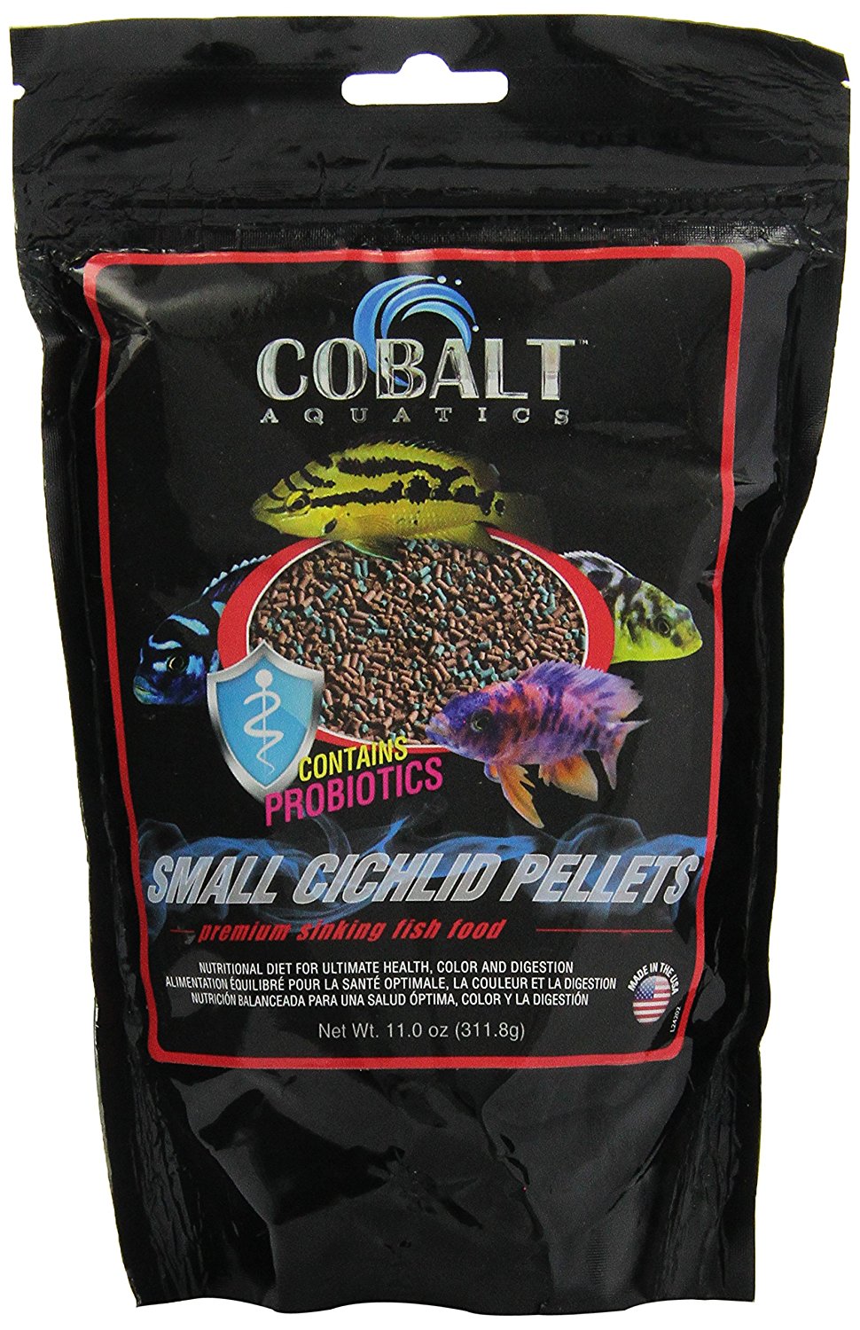 Cobalt Cichlid Pellets - Small - 11 oz.