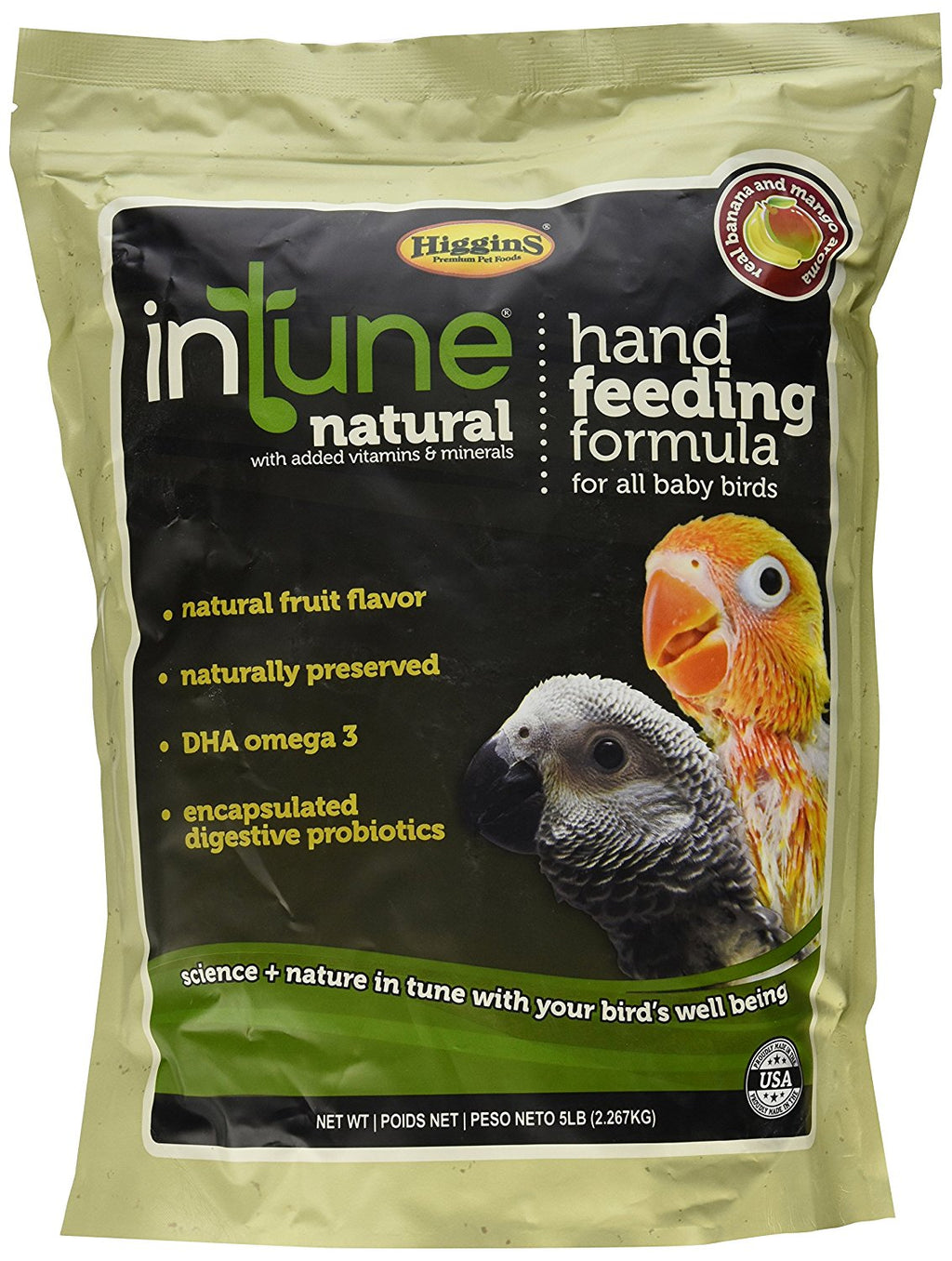 Higgins inTune Hand Feeding Regular 5lb