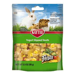 Kaytee Fiesta Yogurt Dipped Treats Tropical Fruit and Yogurt Mix for Small Animals 3.5 Ounce