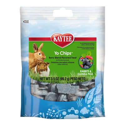 Kaytee Mixed Berry Flavor Yogurt Chips for Rabbit and Guinea Pig 3.5 Ounce