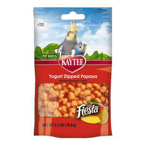 Kaytee Mango Flavored Yogurt Dipped Papaya Treats for All Pet Birds 2.5oz