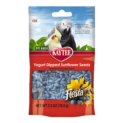 Kaytee Blueberry Flavor Yogurt Dipped Sunflower Seeds for All Pet Birds 2.5oz