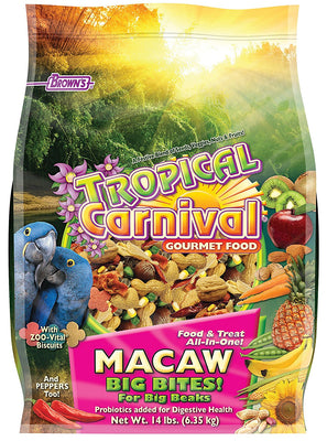 F.M. Brown's Tropical Carnival Macaw Big Bites 14 lb