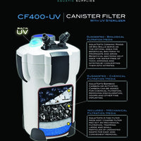 AQUATOP CF-400UV Canister Filter