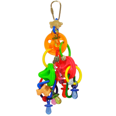 A&E Cage Happy Beaks Spinners & Pacifiers Bird Toy