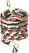 A&E Cage Rainbow Cotton Rope Boing With Bell Bird Toy - Large