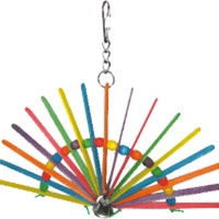 A&E Cage Wooden Bird Toy Peacock