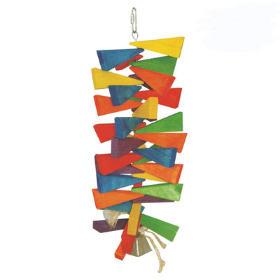 A&E Cage Wooden Wedges w Bell Large bird toy