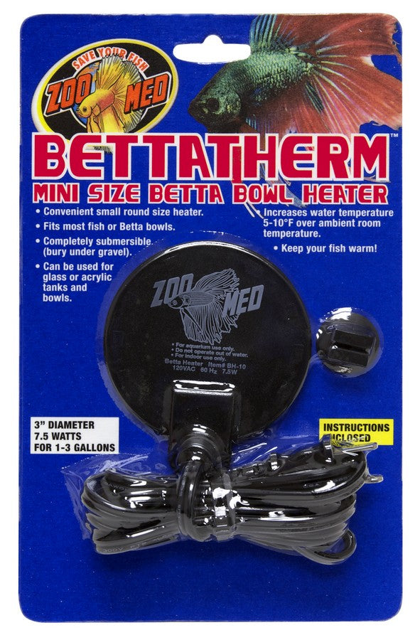Zoo Med BettaTherm Mini Size Betta Bowl Heater