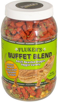 Fluker's Buffet Blend Adult Bearded Dragon Veggie Variety 4.5 oz