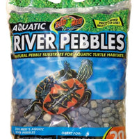Zoo Med Aquatic River Pebbles 20 lb