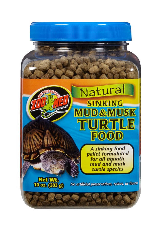 Zoo Med Mud & Musk Sinking Aquatic Turtle Food 10 oz.