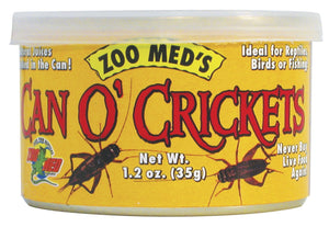 Zoo Med Can Of Crickets 60/Can 1.2 oz.