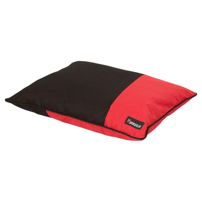 Aspen Dogzilla Red/Black Pillow Bed 27x36