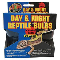 Zoo Med Day/Night Reptile Combo Pack 60 Watts